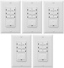 Countdown Timer Switch for Bathroom Fans and Household Lights, 1-5-10-15-20-30 M