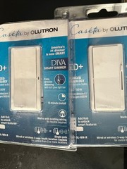(2) lot Lutron DIVA Caseta Smart LED+ Dimmer DVRF-6L-WH-R 3365/2