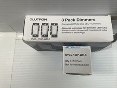 Lutron Diva LED+ Dimmer Switch DVCL-153P-WH White 3-Pack Open Box