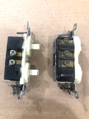 Lot of 2 – Leviton Single Pole/ 3-Way, SP/SP Ivory Combination Switches