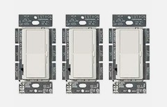 (3 PER PACK) Lutron DVCL-153P-WH-3 Electrical Dimmer Wall Switch