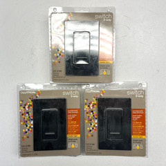 x3 Lutron DL-3PSLHW-GT Dalia Duo 1000w 3-Way Switch Granite