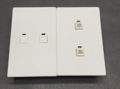 LiteTouch/Savant 1-9 Button Keypad Cover Only • Plastic White • Made In USA