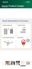 Smart Ceiling Fan and Light Switch, WiFi 3-Speed Fan Controller, Works W Alexa