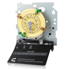 T101M 3Pool Timer Mechanism Only, Pool Pump Timer, 120V 2HP SPST 40A Time Switch
