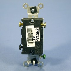 Leviton 54523-2I Ivory 3-Way Commercial Framed Toggle Switch 20A 120/277V Bulk