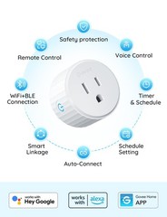 Smart Plug, WiFi Plugs Work with Alexa & Google Assistant, Smart Outlet with …