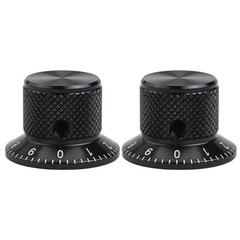 Sleek Design Aluminum Potentiometer Knobs Compatible with Electric Guitars