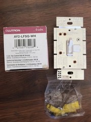 LUTRON ARIADNI AY2-LFSQ-WH FAN CONTROL/DIMMER