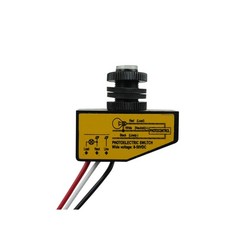 DC 12V 24V 36V 48V Outdoor Sensor Photoelectric Switch, 5A Dusk to Dawn