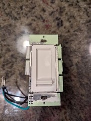 Lutron LECL-150H-WH Lumea C.L White Plastic 150W 120V 1-Pole Slide Dimmer Switch