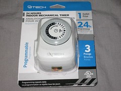 CJ Tech 24 Hours Indoor Mechanical Timer Programmable 1 Outlet NEW!