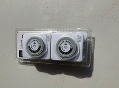 Indoor Mechanical Timer 2 PACK 24 HR Programable 30 min intervals single outlet