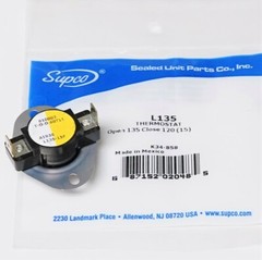 Supco L135-15 Heater Limit Thermostat Thermodisc Open On Rise