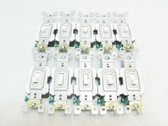 10 PACK Leviton RS115-2WM 15-Amp White Preferred Switch