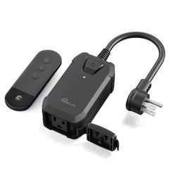 Dimmer Plug with 100FT Wireless Remote Control, IP44 Weather Resistance, Outdoor