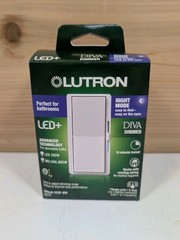 New Lutron DVCLN-153P-WH Diva LED+ Dimmer Night Mode White Single Pole 3Way 150W