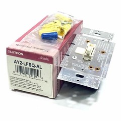 AY2-LFSQ-AL Lutron Ariadni Toggler Fan Control Switch Dimmer, 300W, 120V 60Hz