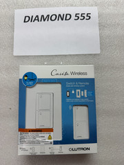 Lutron P-PKG1WS-WH Caseta Smart Switch Kit with Remote – White New #6473