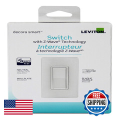 Leviton Decora Smart Switch Z-Wave Technology Dz15S-R52 White Ivory And Light