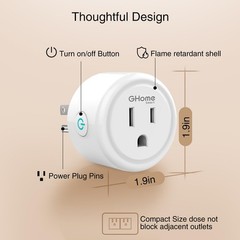 Plug, WiFi Plugs Work with Alexa and Google Home, Outlet Timer with APP Remot…