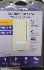 Lutron Motion Sensor Switch Auto On/Off Single-Pole MS-OPS2H-LA Light Almond New