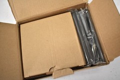 Lot of 5 Elegrp Matte Black Single Pole Decorator Light Switches 15 AMP