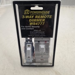 X-10 PowerHouse WS4777 3-Way Remote Dimmer Wall Switch Kit White Home Automation