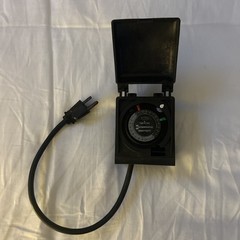 Intermatic HB11K Heavy-Duty Outdoor Plug-in Timer Weatherproof Flip Cover Black