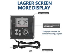 TiFFCOFiO Outdoor Digital Programmable Waterproof Light Timer, 15a/1875w