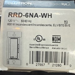 Lutron RRD-6NA-WH RadioRA 2 ELV Wireless Dimmer NEW IN BOX