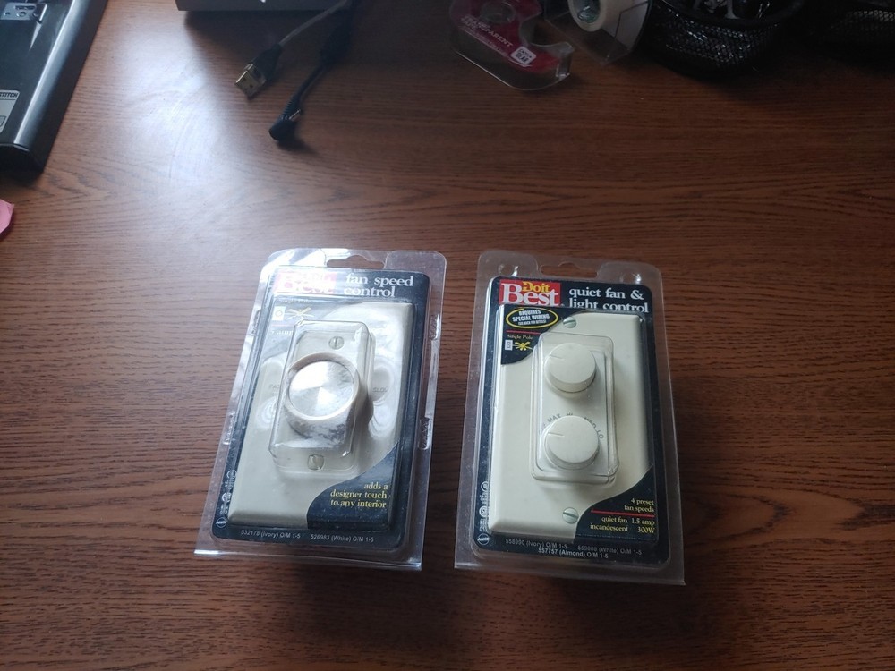 Do It Best Almond Ceiling Fan Speed Control Dimmer Switch 300W 1.5A 557757