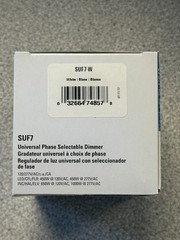 NEW Eaton SUF7-W White Universal Slide Dimmer 120/277V LED CFL ELV INC HAL FLR