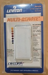 New Sealed Leviton Multi-Remote Unit For 3-Way Dimming 612-MS00R-10W White Mural