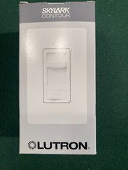 Lutron 12H984 CTFSQ-F-WH Skylark Contour Single Pole or 3-way Fan Control