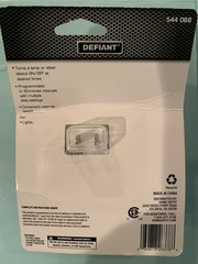 Defiant Indoor Basic Timer 24 Hour Programmable 544 068 Override Switch