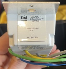 HAI 37A00-1 auxiliary ￼Dimmer Decorator Wall Switch 120V White Rocker