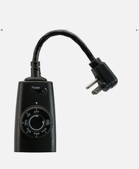 2packNEW Hyper Tough 1-Outlet Indoor Outdoor Photocell & 24 Hour Timer # HTH2062