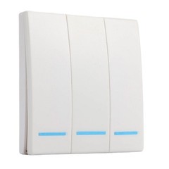 86-Type Wireless Switch RF 433MHz Wall Panel for LED Fluorescent Lamps
