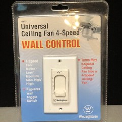 NEW WESTINGHOUSE 77872 Any Ceilng Fan Wall Control White 120V 60HZ Max Amp 1.25