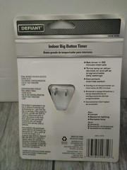Defiant 458-205 Indoor Wall Plug In Big Button 24-Hour Timer (2pk bundle)