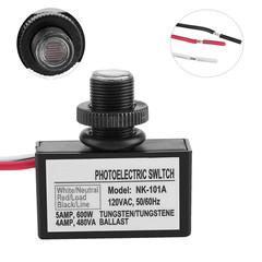 2 Pack Light Control Sensor Button Switch,2 Pack Photoelectric Switch,120V AC O