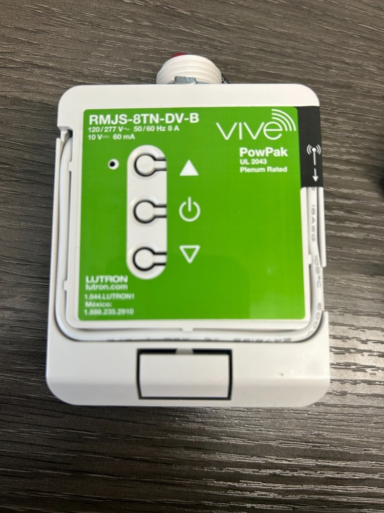 Lutron RMJS-8TN-DV-B Vive PowPak