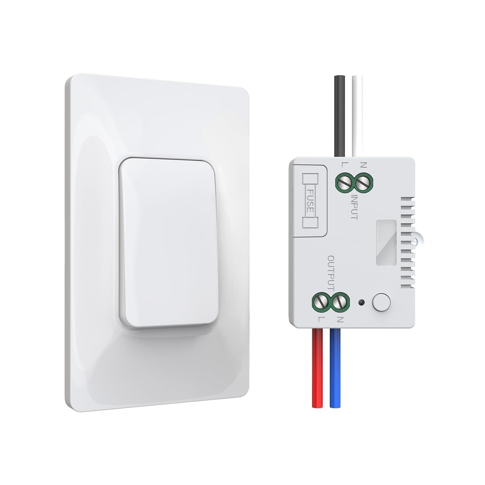 Selfpowered Wireless Light Switch And Receiver Kit Kinetic Remote Control Wall S