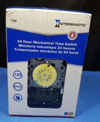 Intermatic T103 24 Hour Mechanical Timer Switch, 125 VAC, 5 HP