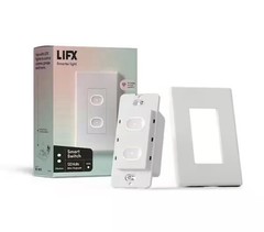 LIFX WiFi 2 Button Voice Control Smart Switch In Wall Single Pole White NEW
