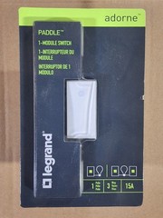 ASPD1531W4 – Legrand Adorne Half Switch – 15A – White Finish – NIB