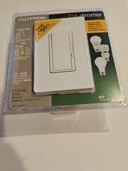 LUTRON DIVA C-L DIMMER LED 150W MODEL # DVWCL-153PH-WH SEALED