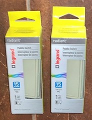 Lot of 2 Legrand Radiant 15 AMP Paddle Switches -Light Almond- #TM870-LACC10