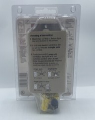 Lutron Skylark 3 Speed Fan Control/Light Switch Single Pole White SFSQ-LFHWH